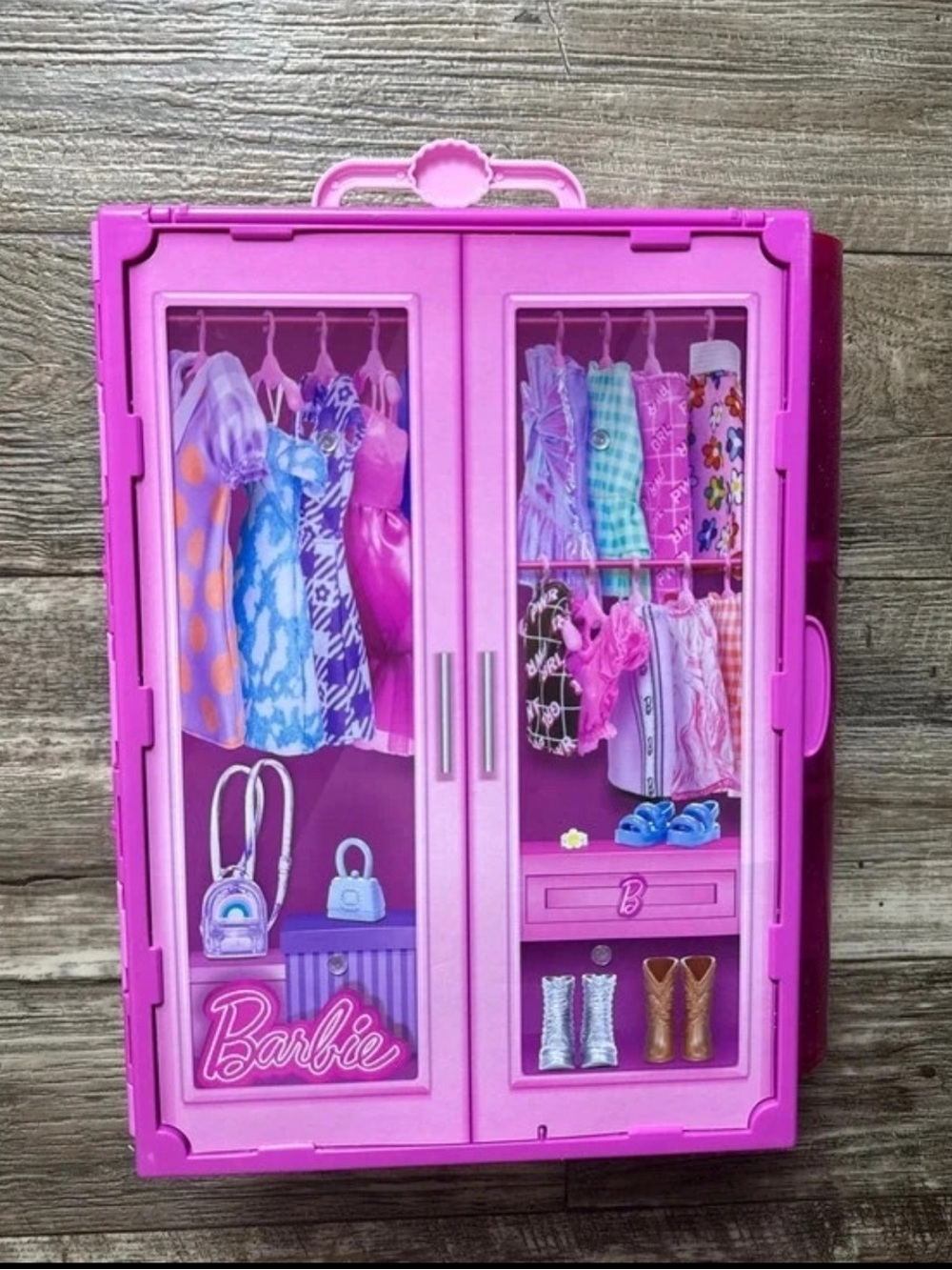 Barbie Pink Closet Accessory Organizer Play Case